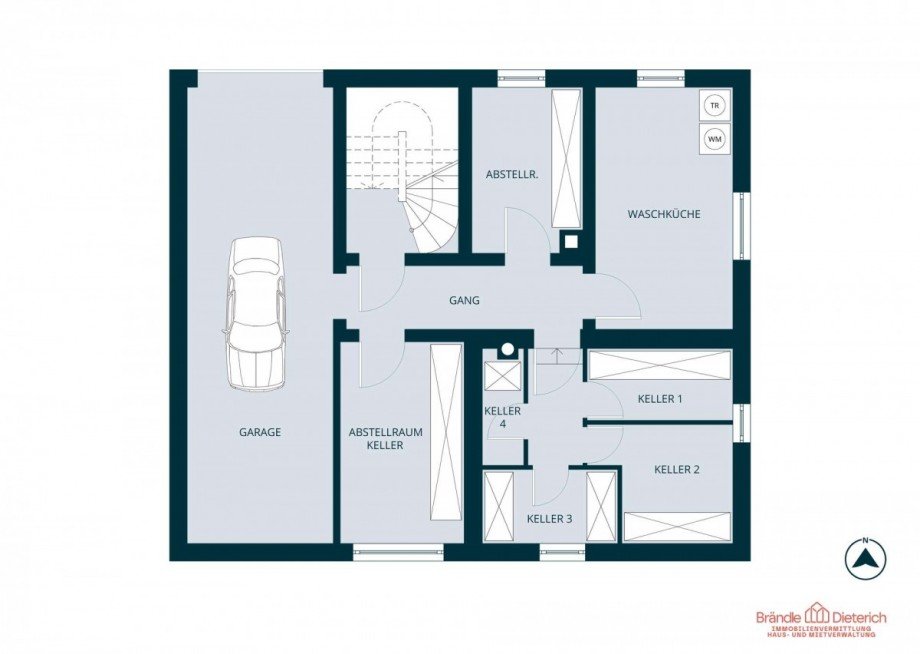 Untergeschoss Mehrfamilienhaus Beimerstetten