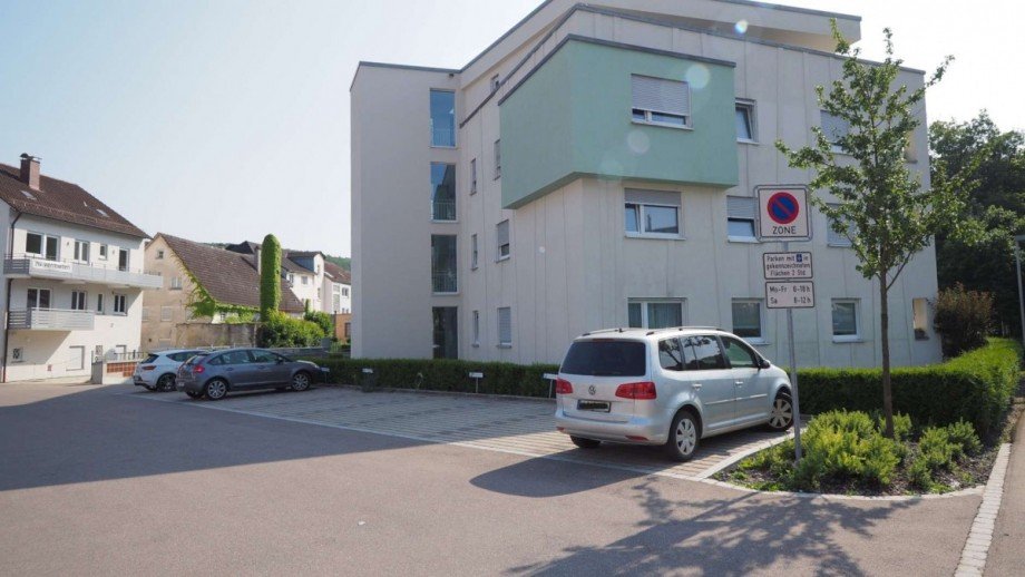 Au�enansicht Stra�enseite Etagenwohnung Blaustein
