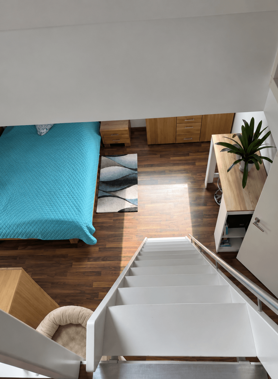 ausziehbare Treppe Schlafzimmer Maisonettewohnung Neu-Ulm
