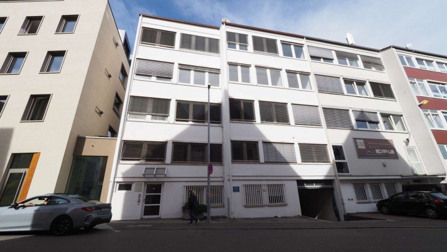 Au�enansicht R�ckseite B�rohaus Ulm