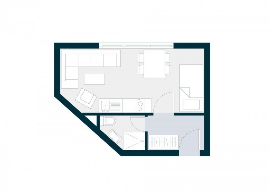 Grundriss Etagenwohnung V�hringen