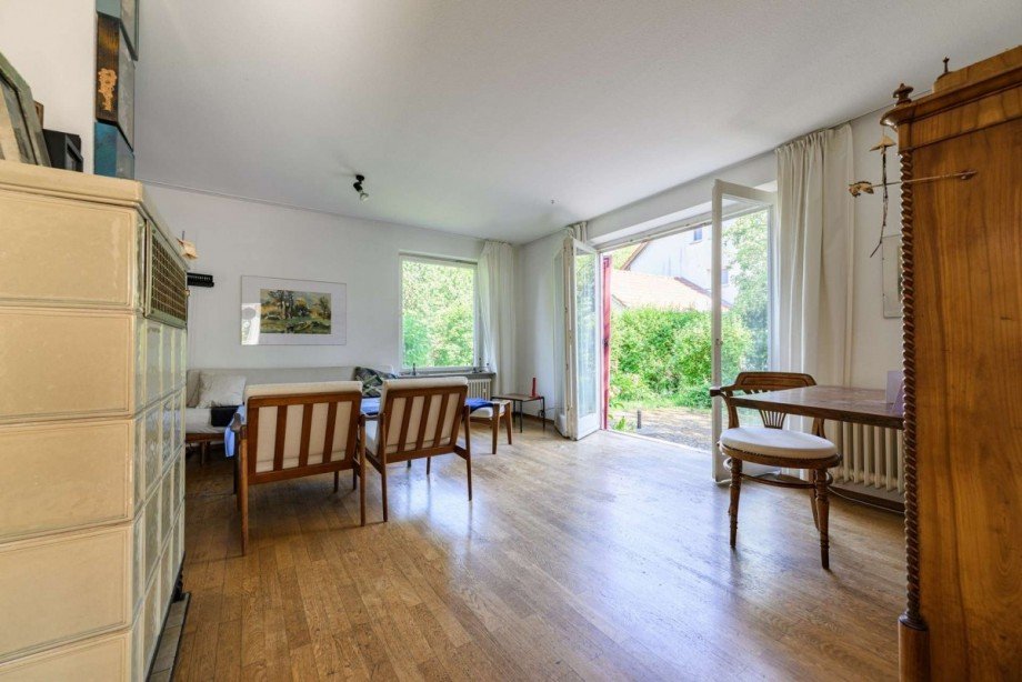 Wohnzimmer Richtung Terrasse Einfamilienhaus Ulm