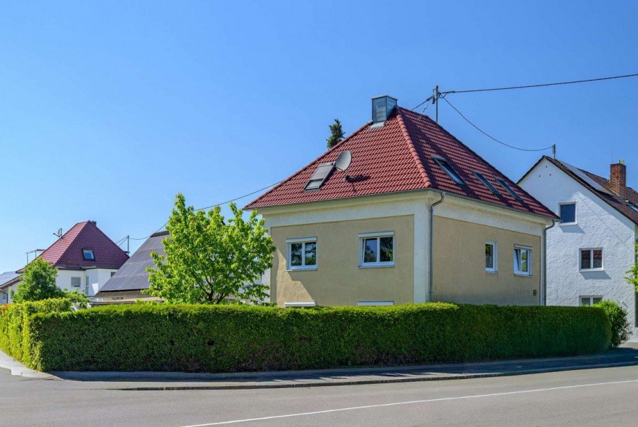 Au�enansicht Stra�enseite Zweifamilienhaus Senden