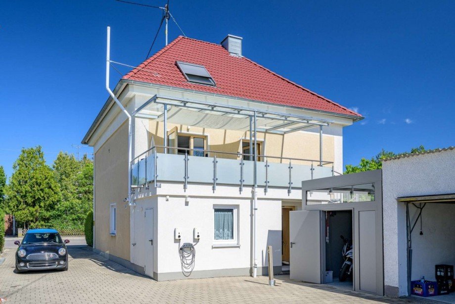 Au�ensicht mit Anbau Zweifamilienhaus Senden