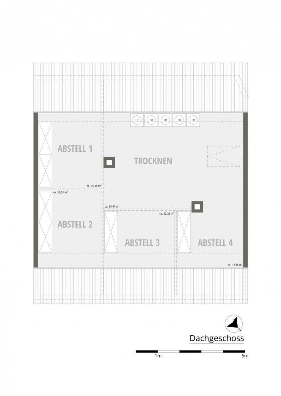 Grundriss Dachgeschoss Mehrfamilienhaus Neu-Ulm