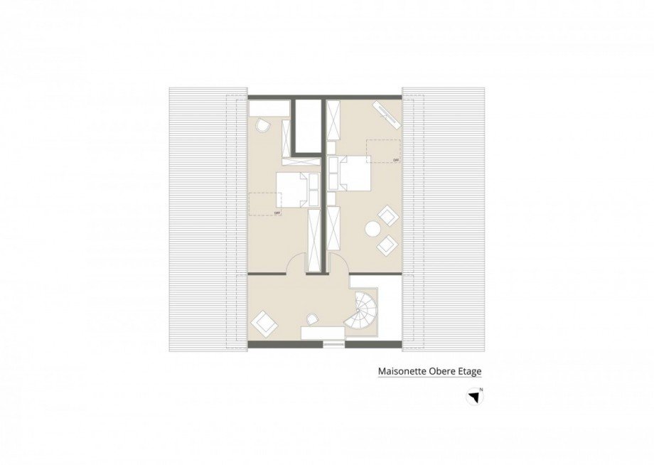 Grundriss - obere Etage Maisonettewohnung V�hringen