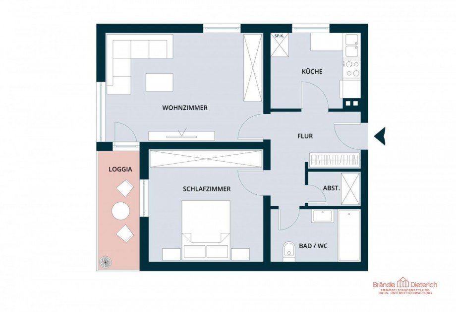 Grundriss Etagenwohnung Neu-Ulm/Pfuhl