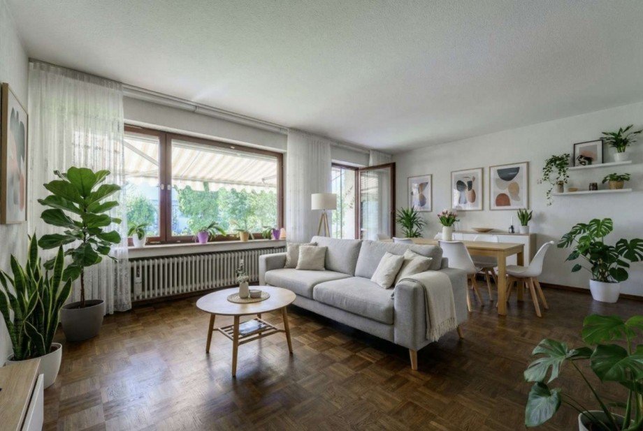 Wohnen EG - KI generiert Perspektive 5 Reihenmittelhaus Neu-Ulm