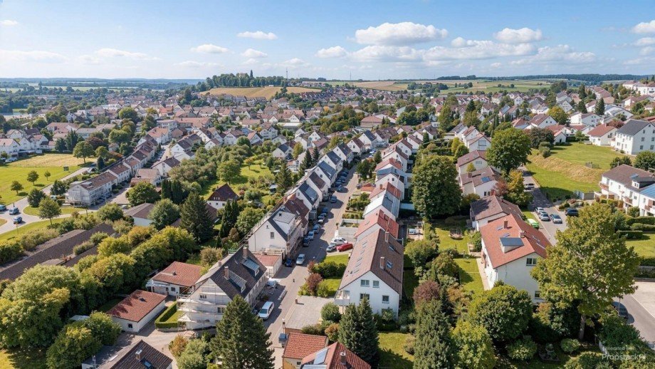 �ber den D�chern von Erbach Wohngrundst�ck Erbach
