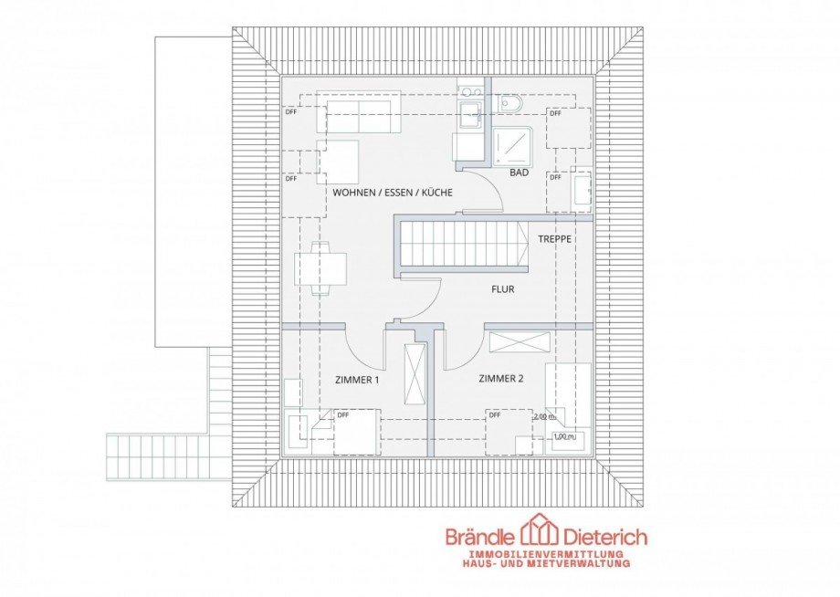 Maisonette-obere-Etage Zweifamilienhaus Senden