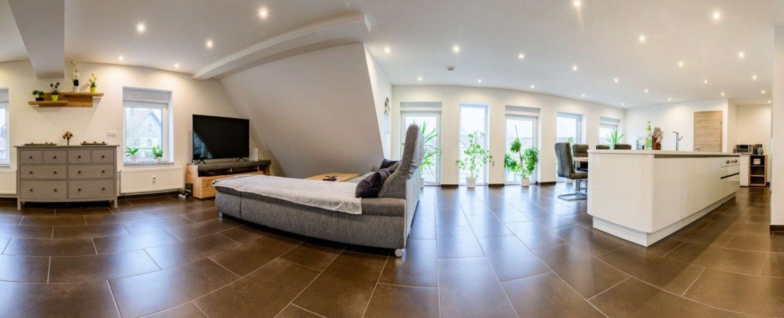 Wohn-und Essbereich Maisonettewohnung V�hringen