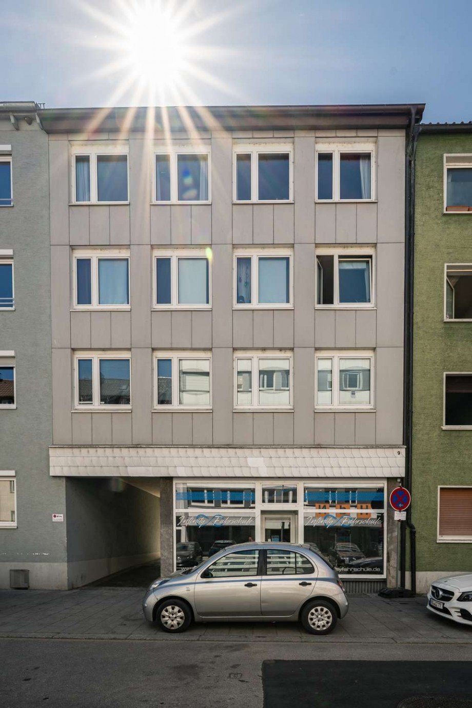 Hausfassade Etagenwohnung Neu-Ulm