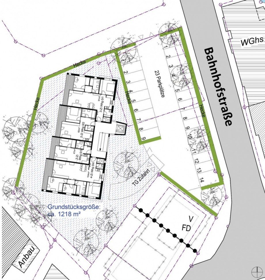 Lageplan Etagenwohnung Blaustein