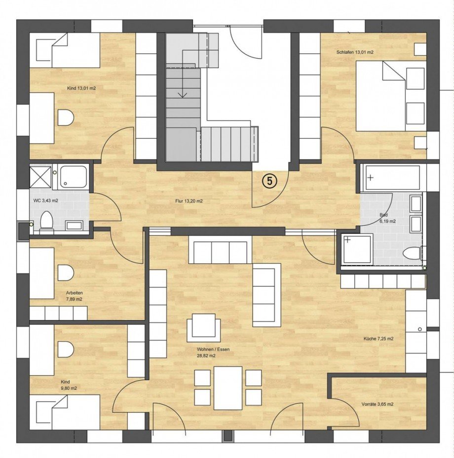 Grundriss W05 Wohnung Ulm