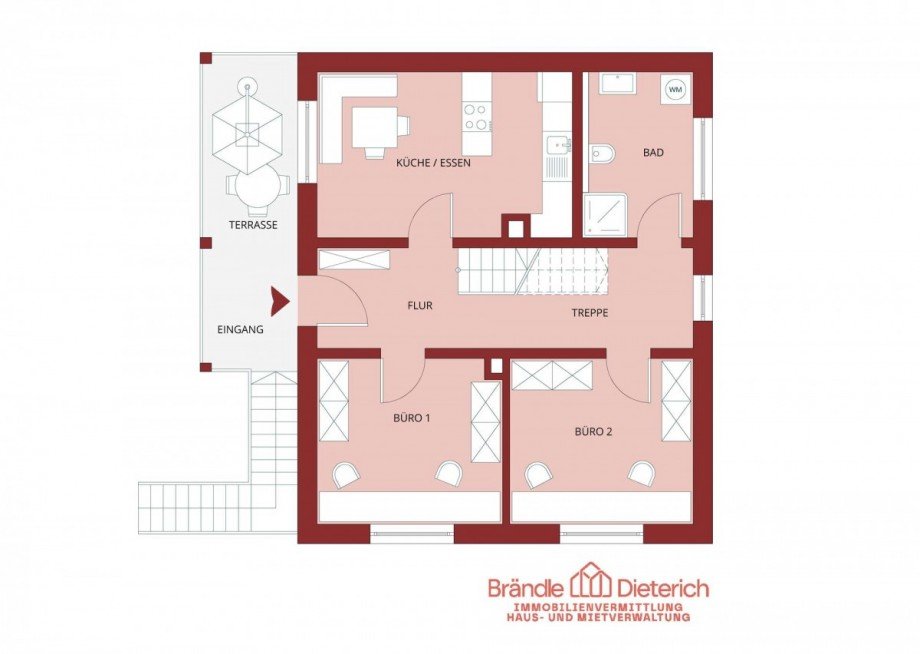 Maisonette-untere-Etage Zweifamilienhaus Senden