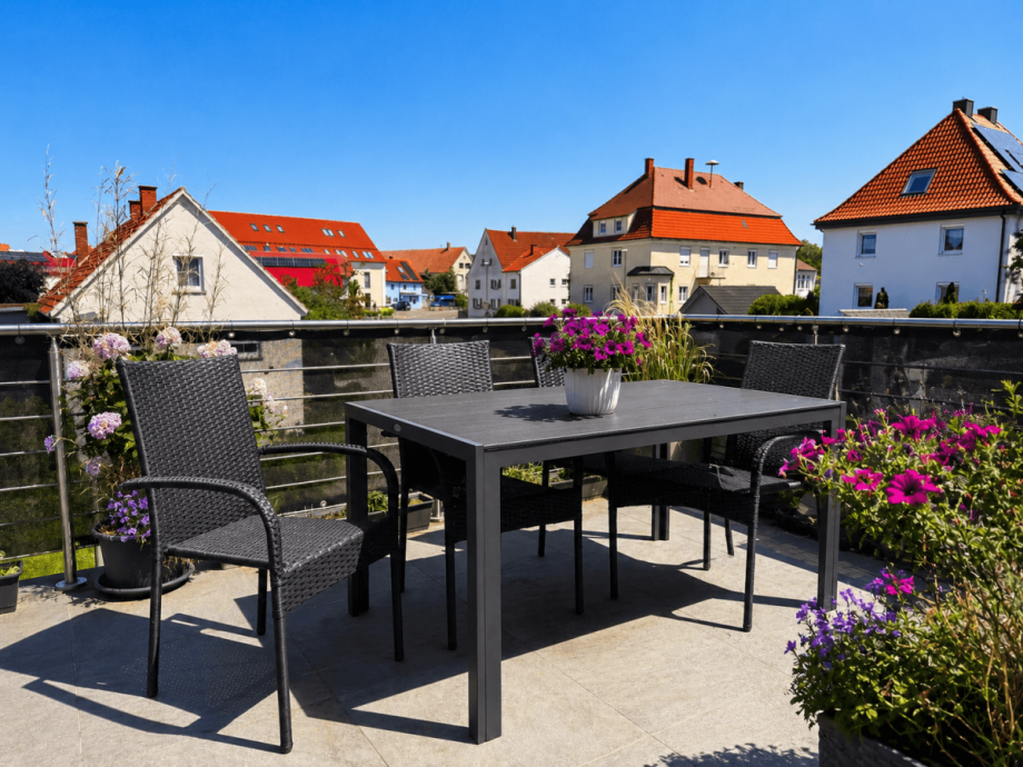 Au�enansicht Balkon Maisonettewohnung V�hringen